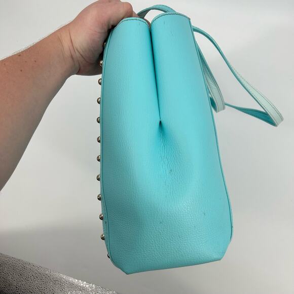 KATE SPADE NewYork Sanders Place Large Leather‎ Romily Tote Purse Atol Blue - Picture 6 of 13